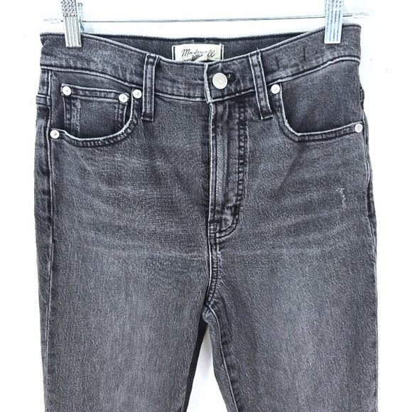 Madewell The Perfect Vintage Jean Raw Distressed Hem HIgh Rise Denim Jeans - Picture 4 of 11